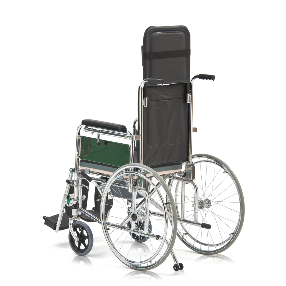 Кресло-коляска (инвалидное)  с санитарным оснащением "Армед"  FS619 GC фото 19