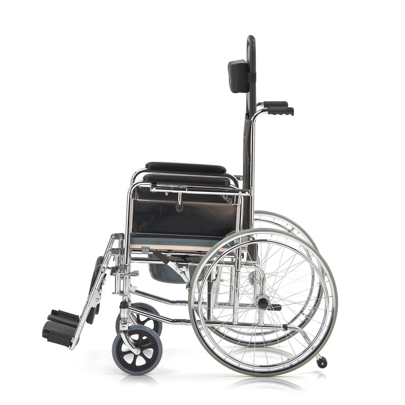 Кресло-коляска (инвалидное)  с санитарным оснащением "Армед"  FS619 GC фото 18