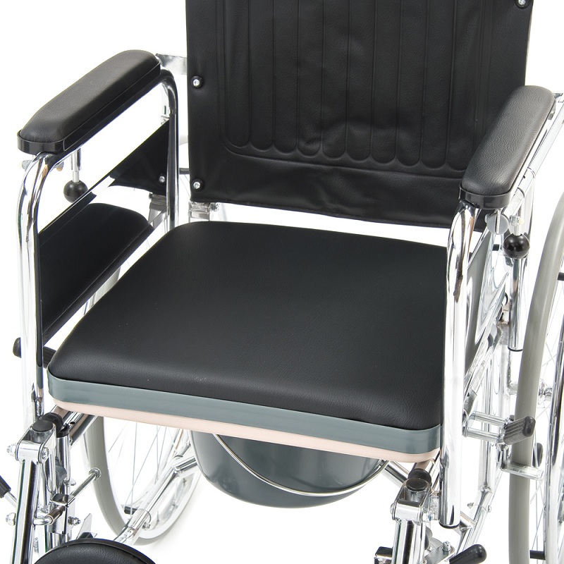Кресло-коляска (инвалидное)  с санитарным оснащением "Армед"  FS619 GC фото 4