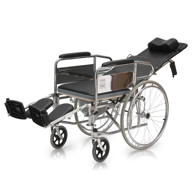 Кресло-коляска (инвалидное)  с санитарным оснащением FS 609 GC "Армед" фото 3