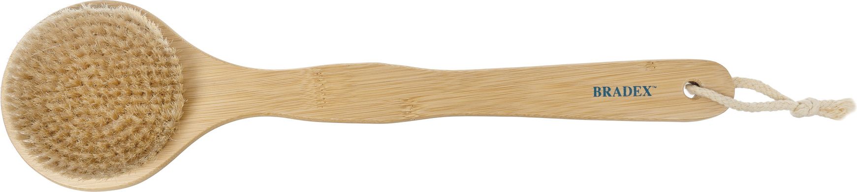 Щётка для сухого массажа из бамбука и щетиной кабана 39 см KZ 0951 фото 2