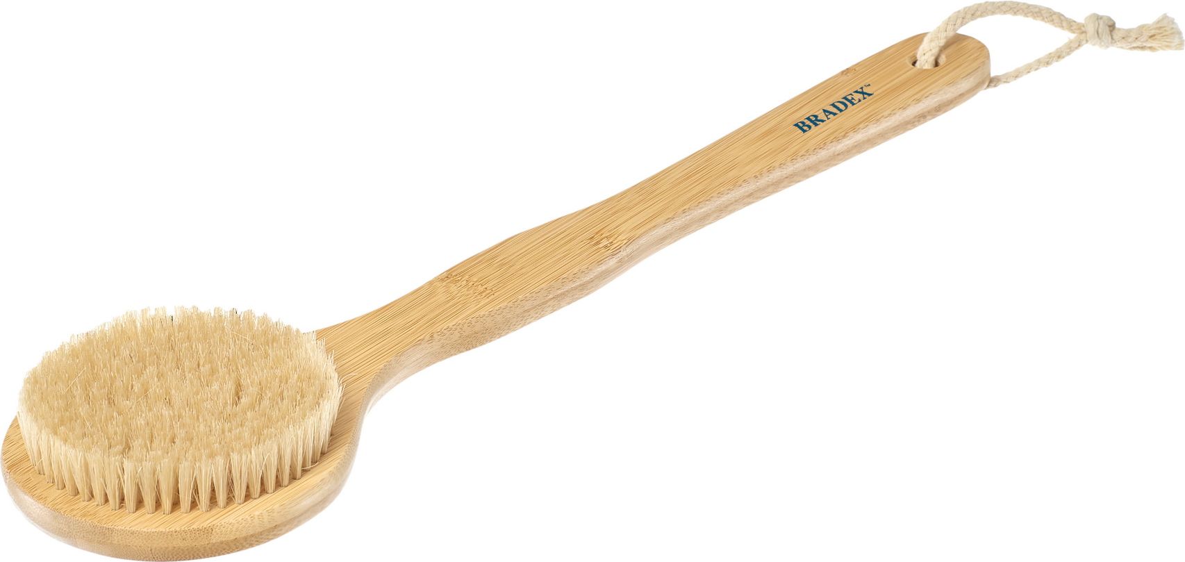 Щётка для сухого массажа из бамбука и щетиной кабана 39 см KZ 0951 фото 1